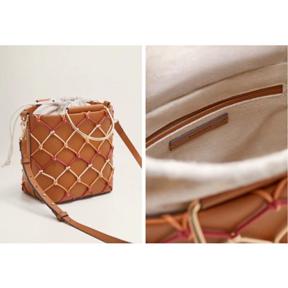 Bucket Net Bag Mango Drawstring Medium NWT